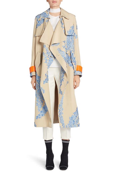 fendi trench coat women's|fendi waxed silk lined raincoat.